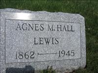 Lewis, Agnes M. (Hall)